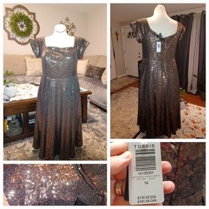 Torrid sequin dress size 16 NWT